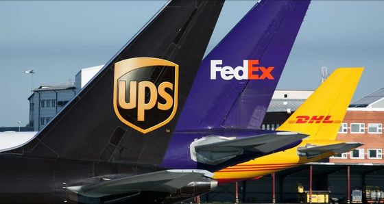 전 세계 물류 익스프레스 문에서 문 서비스 UPS DHL 국제 택배 대행자 페덱스