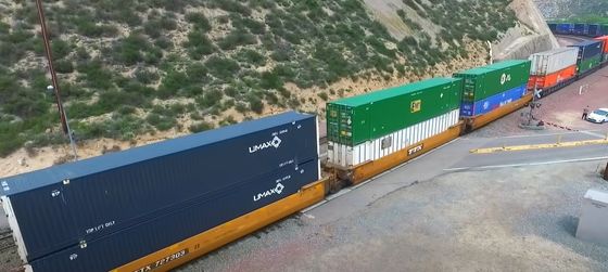 DDU International Cargo Shipment China To Turkey Mexico Shipping Container On Train